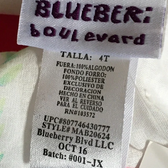 Blueberries Boulevard 2 pieces Shrug &  Dress Set Toddler Girl size 4T. - Picture 5 of 14